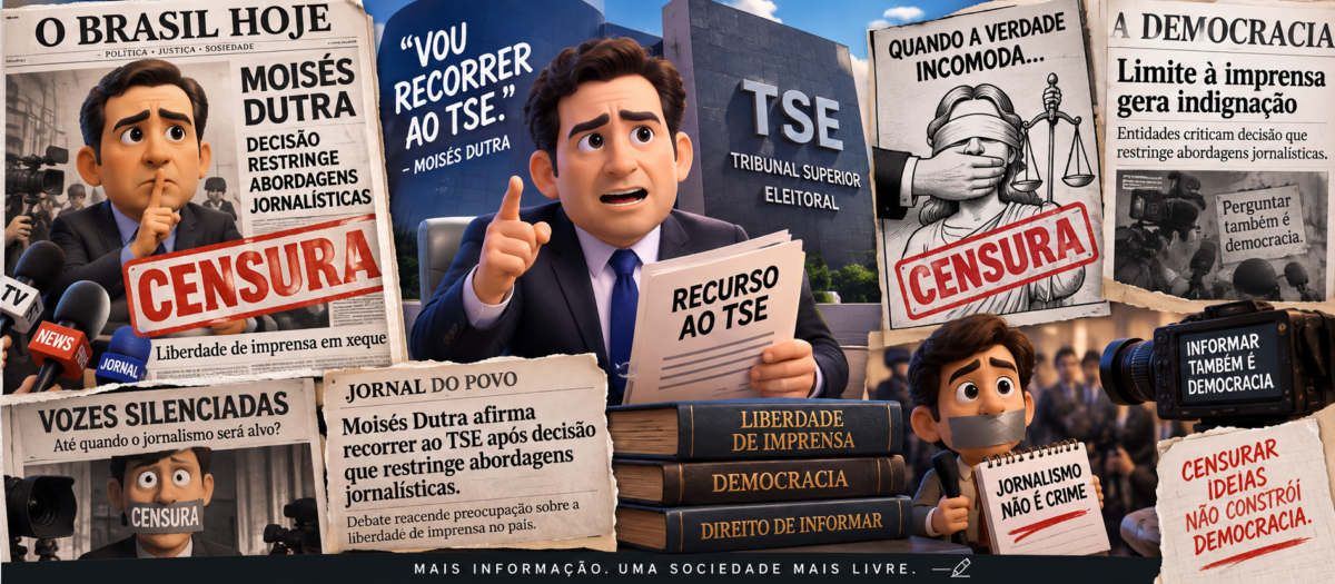 Moisés Dutra cita conteúdo jornalístico em manifestação sobre processo eleitoral