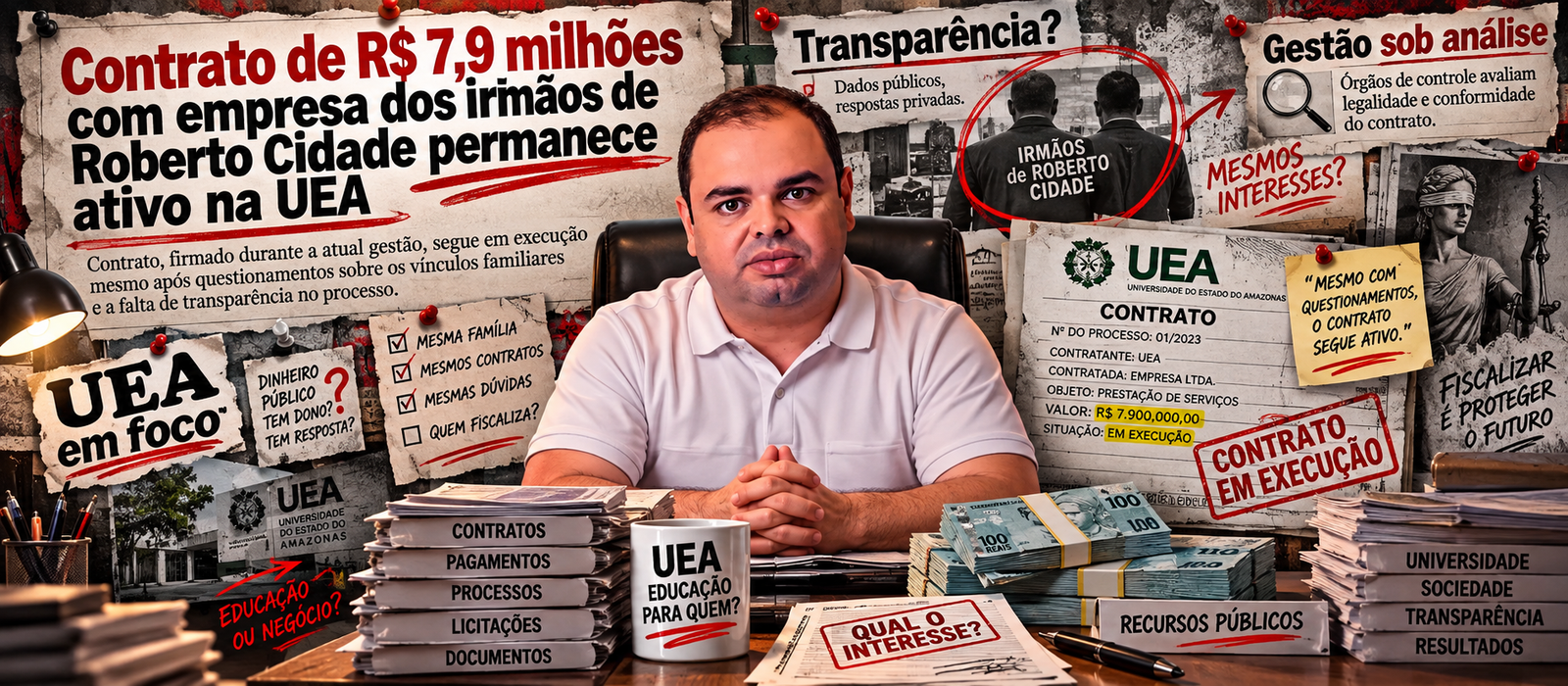 UEA mantém vínculo milionário com empresa de irmãos do governador Cidade