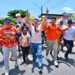 Aryel Almeida, Jender Lobato e Daniel Lima acompanham agenda de David em Barreirinha
